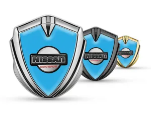 Nissan Emblema Coche Insignia Carrera Plano Brilla Remate